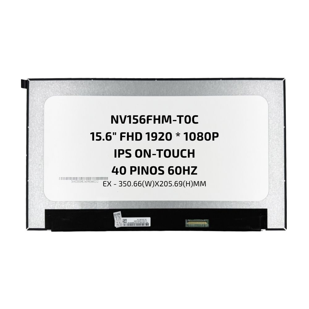Tela 15.6 40p Full HD IPS Touch conector alto NV156FHM-T0C