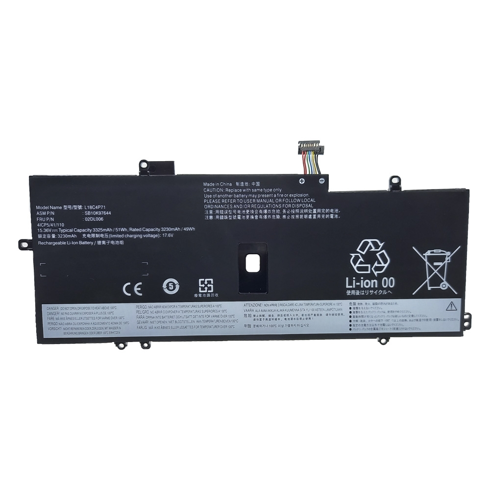 Bateria para Lenovo Thinkpad X1 Carbon 7 G 8 G L18c4p71