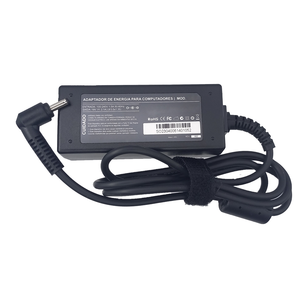 Fonte para Asus Philco PHN 10 Compaq Cq27 19V 2.1A 40W 3.5x1.35mm