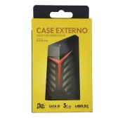 Case Para Hd Ssd Gamer 2.5 Sata Ii Usb 3.0 Fast 5 Gbps Uasp 3tb - Ecase-350