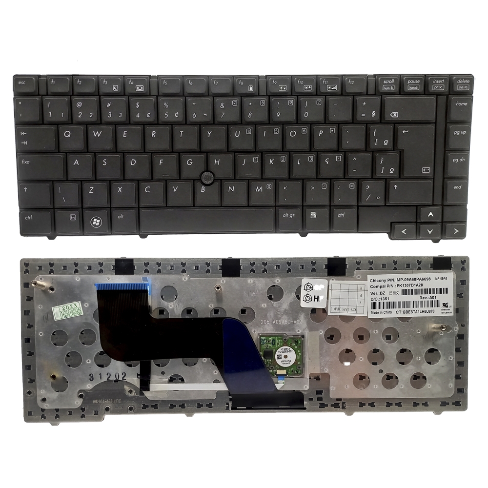 Teclado para Hp Elitebook 8440p 8440w com Trackpoint Mp-09a68pa6698
